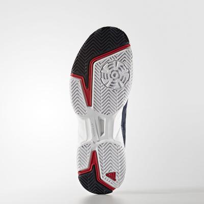 Adidas Mens Barricade Court 2.0 Tennis Shoes - Navy/Red - main image