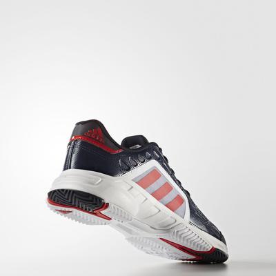 Adidas Mens Barricade Court 2.0 Tennis Shoes - Navy/Red - main image