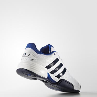 Adidas Mens Barricade Club Carpet Tennis Shoes - White/Blue - main image