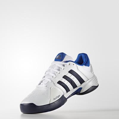 Adidas Mens Barricade Club Carpet Tennis Shoes - White/Blue - main image