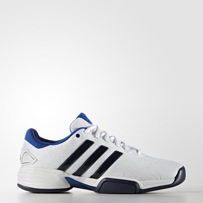 Adidas Mens Barricade Club Carpet Tennis Shoes - White/Blue - main image