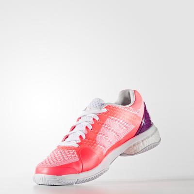 Adidas Womens SMC Barricade Boost 2016 Tennis Shoes - Red - main image