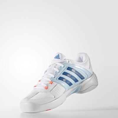 Adidas Womens Barricade Club Carpet Tennis Shoes - White/Blue