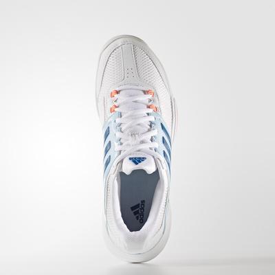 Adidas Womens Barricade Club Carpet Tennis Shoes - White/Blue - main image