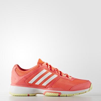 Adidas Womens Barricade Club Tennis Shoes - Flash Red/White - main image