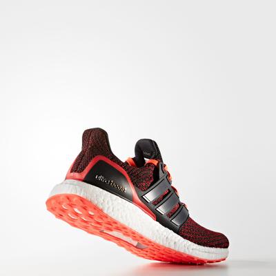 Adidas Mens Ultra Boost Running Shoes - Solar Red/Black