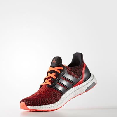 Adidas Mens Ultra Boost Running Shoes - Solar Red/Black - main image