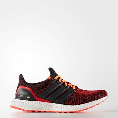 Adidas Mens Ultra Boost Running Shoes - Solar Red/Black - main image