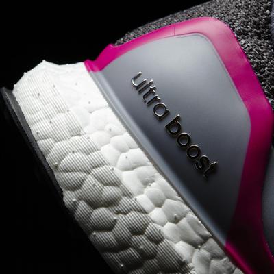 Adidas Womens Ultra Boost Running Shoes - Grey/Pink - main image