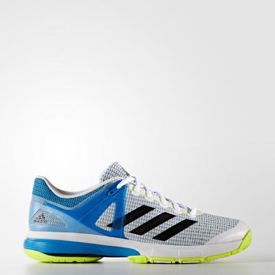 Adidas Mens Court Stabil 13 Indoor Shoes - White/Blue - main image