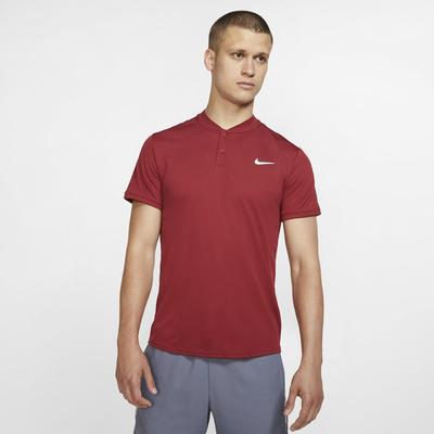 Nike Mens Dri-FIT Blade Polo - Team Crimson/White