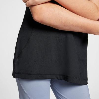 Nike Pro Girls Short Sleeved Top - Black - main image
