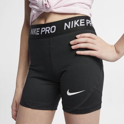 Nike Girls Pro Training BoyShorts - Black/White - main image