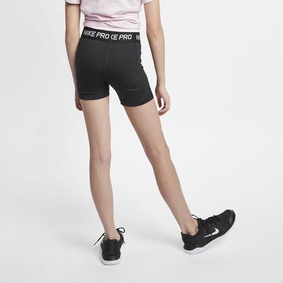 Nike Girls Pro Training BoyShorts - Black/White - main image