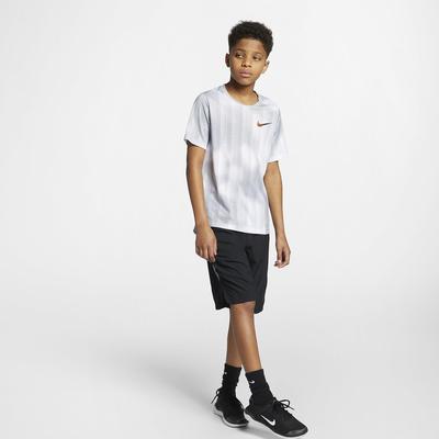 Nike Boys Instacool Short-Sleeve Training Top - Wolf Grey - main image