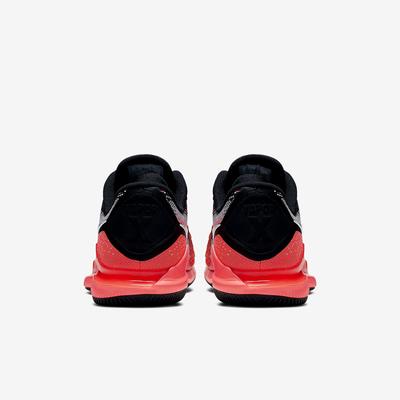 Nike Mens Air Zoom Vapor X Knit Tennis Shoes - Black/Grey/Hot Lava - main image