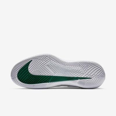 Nike Mens Air Zoom Vapor X Knit Tennis Shoes - White/Green - main image