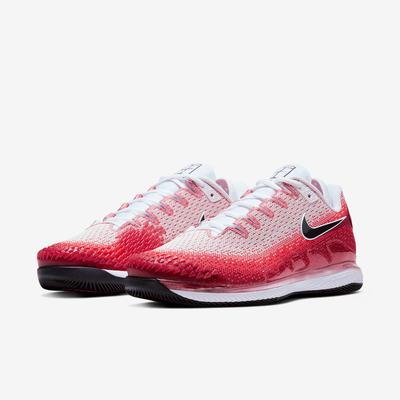 Nike Mens Air Zoom Vapor X Knit Tennis Shoes - Red/White - main image