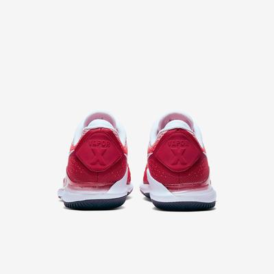 Nike Mens Air Zoom Vapor X Knit Tennis Shoes - Red/White - main image