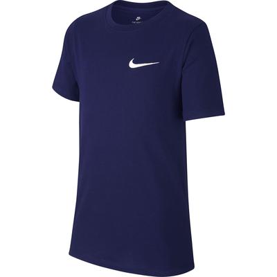 Nike Boys Embroidered Swoosh Tee - Blue Void - main image