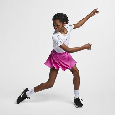 Nike Girls Dri-FIT Tennis Top - White - main image