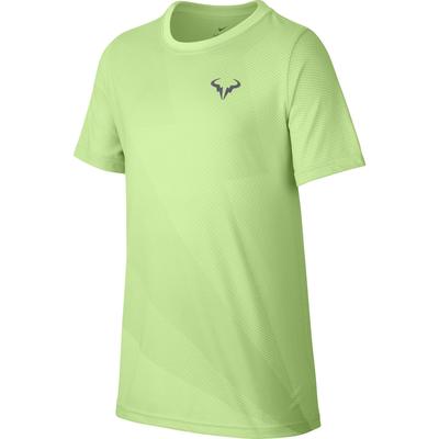 Nike Boys Rafa T-Shirt - Barely Volt/Light Carbon - main image