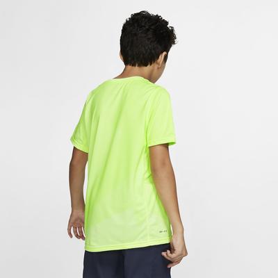 Nike Boys Rafa T-Shirt - Barely Volt/Light Carbon - main image