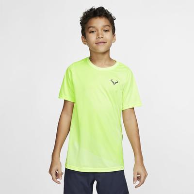 Nike Boys Rafa T-Shirt - Barely Volt/Light Carbon - main image