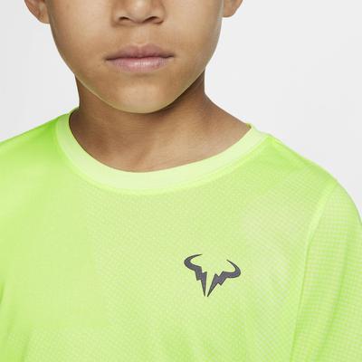 Nike Boys Rafa T-Shirt - Barely Volt/Light Carbon - main image