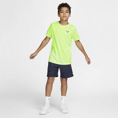 Nike Boys Rafa T-Shirt - Barely Volt/Light Carbon - main image