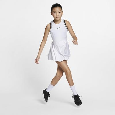 Nike Girls Dry Tennis Dress - White - main image