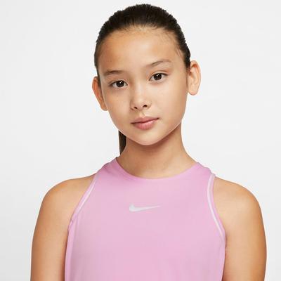 Nike Girls Dry Tennis Dress - Pink Rise - Tennisnuts.com