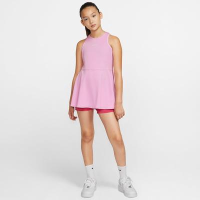 Nike Girls Dry Tennis Dress - Pink Rise - Tennisnuts.com