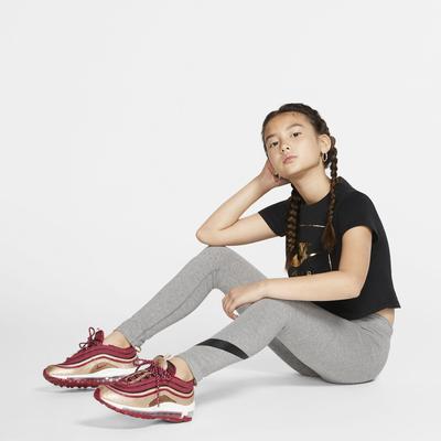 Nike Girls Sportwear Tights - Carbon Heather