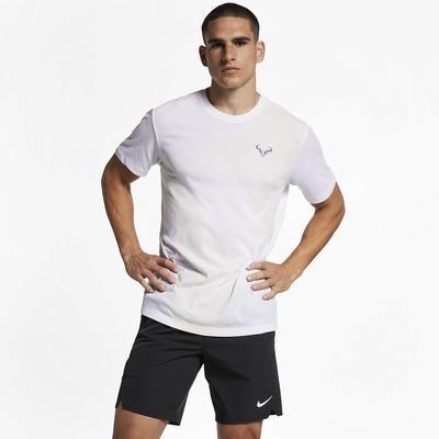 Nike Mens Rafa Tennis T-Shirt - White/Light Carbon - main image