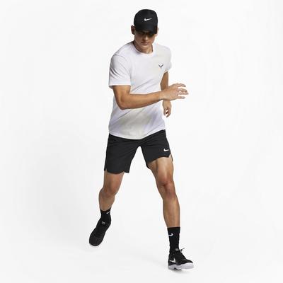 Nike Mens Rafa Tennis T-Shirt - White/Light Carbon - main image