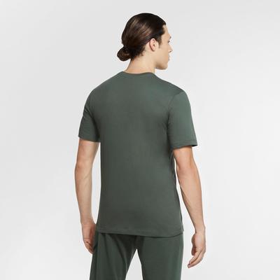 Nike Mens Dri-FIT Training Top - Khaki/White - main image