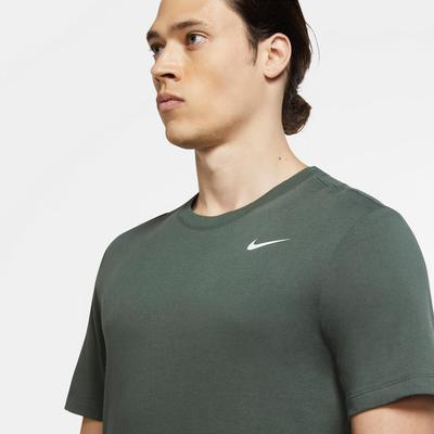 Nike Mens Dri-FIT Training Top - Khaki/White - main image
