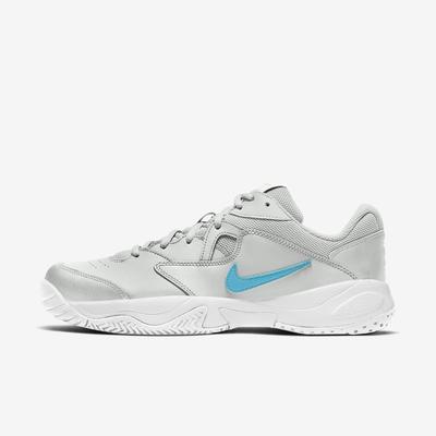 Nike Mens Court Lite 2 Tennis Shoes - White/Chlorine Blue