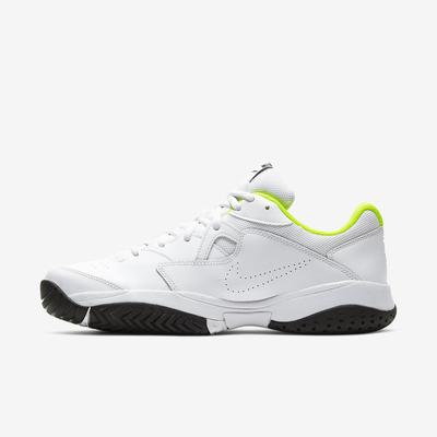 Nike Mens Court Lite 2 Tennis Shoes - White/Volt