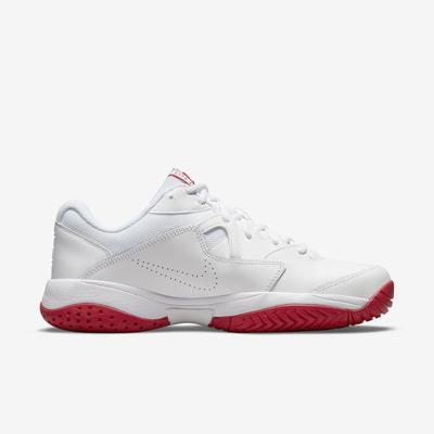 Nike Mens Court Lite 2 Tennis Shoes - White/Red - main image