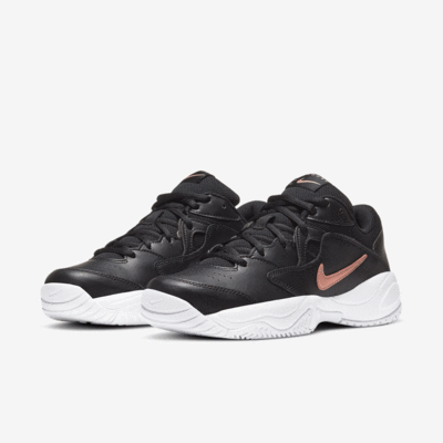 Nike Womens Lite 2 Tennis Shoes - Black/Rose Gold - main image