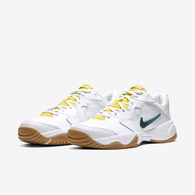 Nike Womens Lite 2 Tennis Shoes - White/Optic Yellow - main image