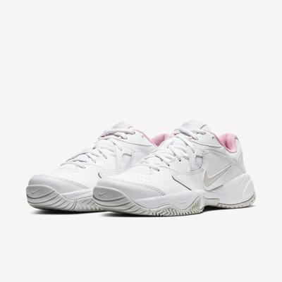 Nike Womens Lite 2 Tennis Shoes - White/Foam Pink - main image