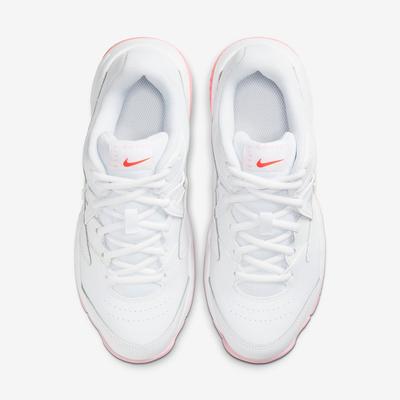 Nike Womens Lite 2 Tennis Shoes - White/Laser Crimson - main image
