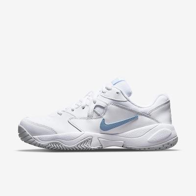 Nike Womens Lite 2 Tennis Shoes - White/Pure Platinum