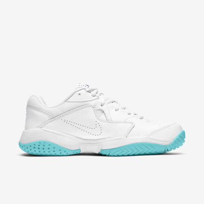 Nike Womens Lite 2 Tennis Shoes - White/Light Blue