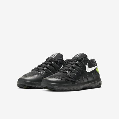 Nike Kids Vapor X Tennis Shoes - Black/White/Volt - main image