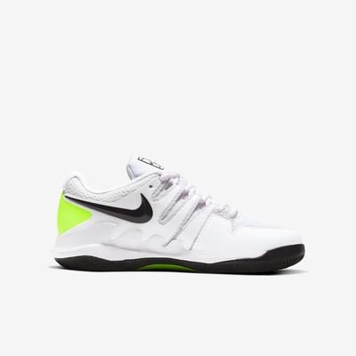 Nike Kids Vapor X Tennis Shoes - White/Black/Volt - main image