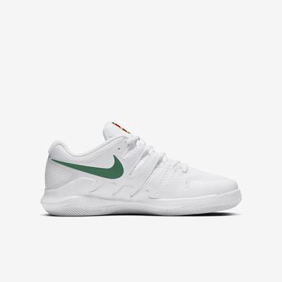 Nike Kids Vapor X Tennis Shoes - White/Clover - main image